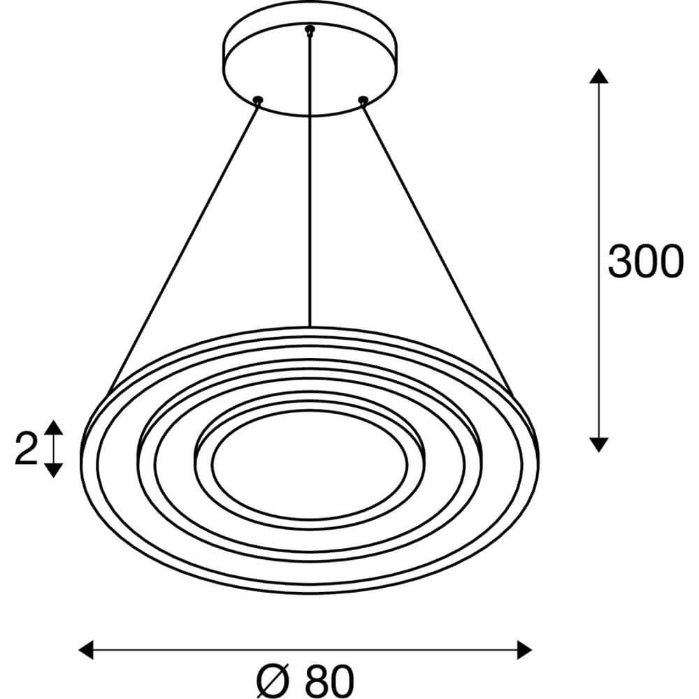 Suspension design One Flat blanc SLV 4024163288392