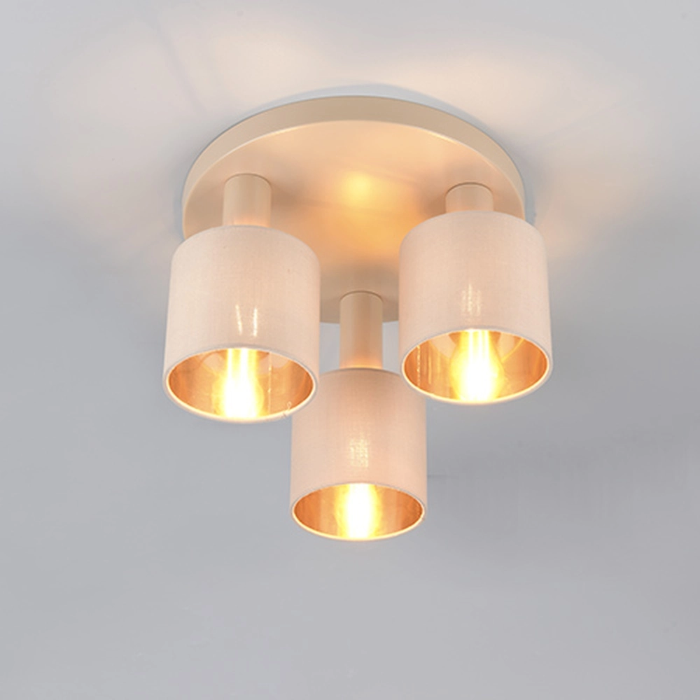 Lampe de plafond à 3 lumières Tommy brun sable Trio 4017807724189