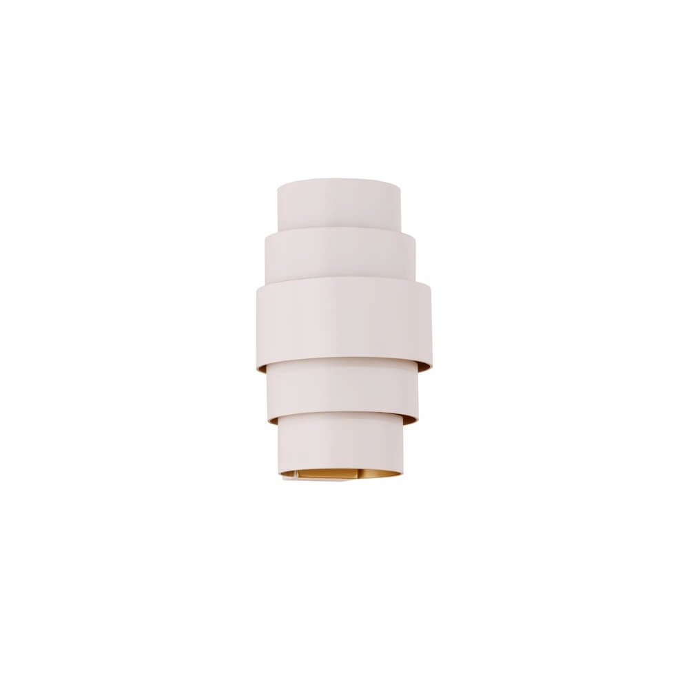 Applique murale design Rolls Blanc avec intérieur doré Artdelight 8720701102354