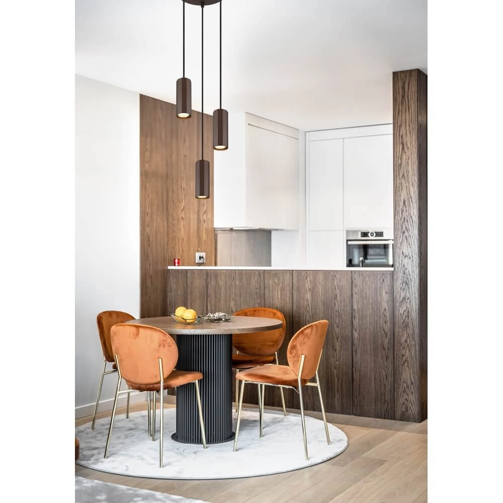 Suspension en bronze James 3 lumières rondes Globo 9007371453887