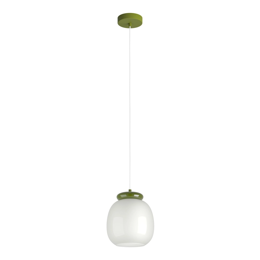 Lampe pendante de conception Berardelli blanc avec vert Ø 23cm Eglo 9008606404919