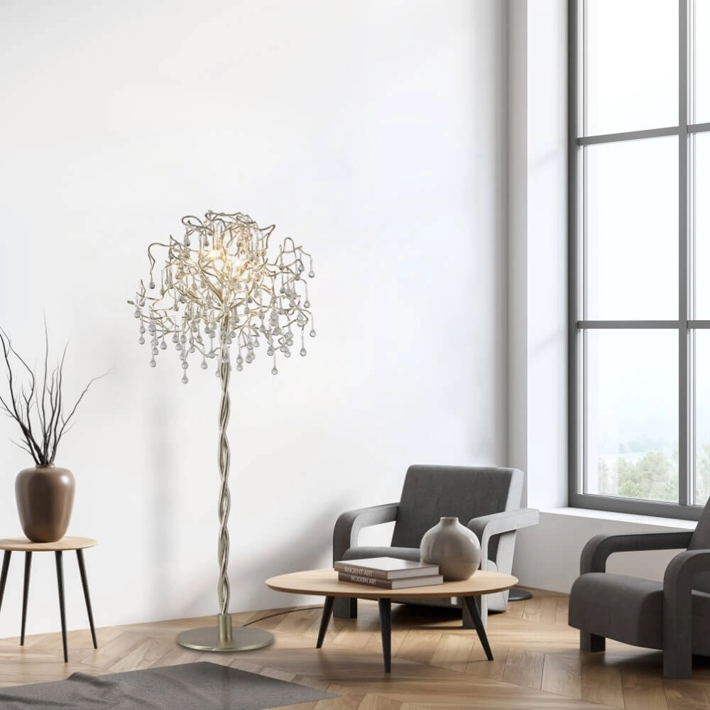 Lustre sur pied Icicle métal Paul Neuhaus 4012248332948