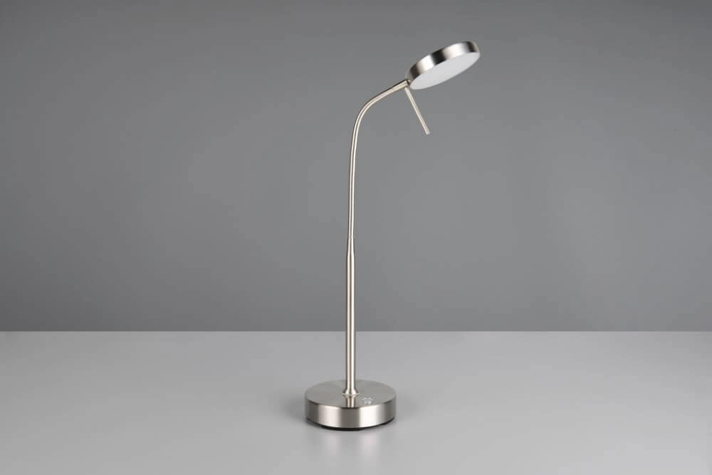 Lampe de bureau en acier inoxydable Moreno rechargeable Trio 4017807618006