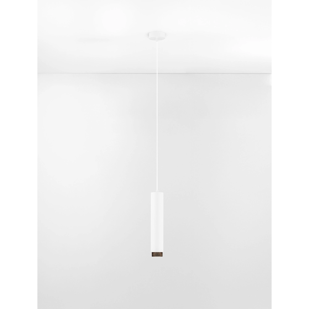 Suspension Nessi blanc avec noir Lyora 5212017475176