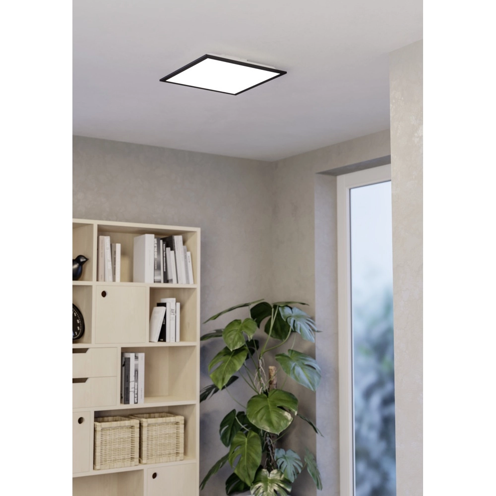Plafonnier intelligent Moradillo-Z Noir carré 39.3cm Eglo 9008606342112