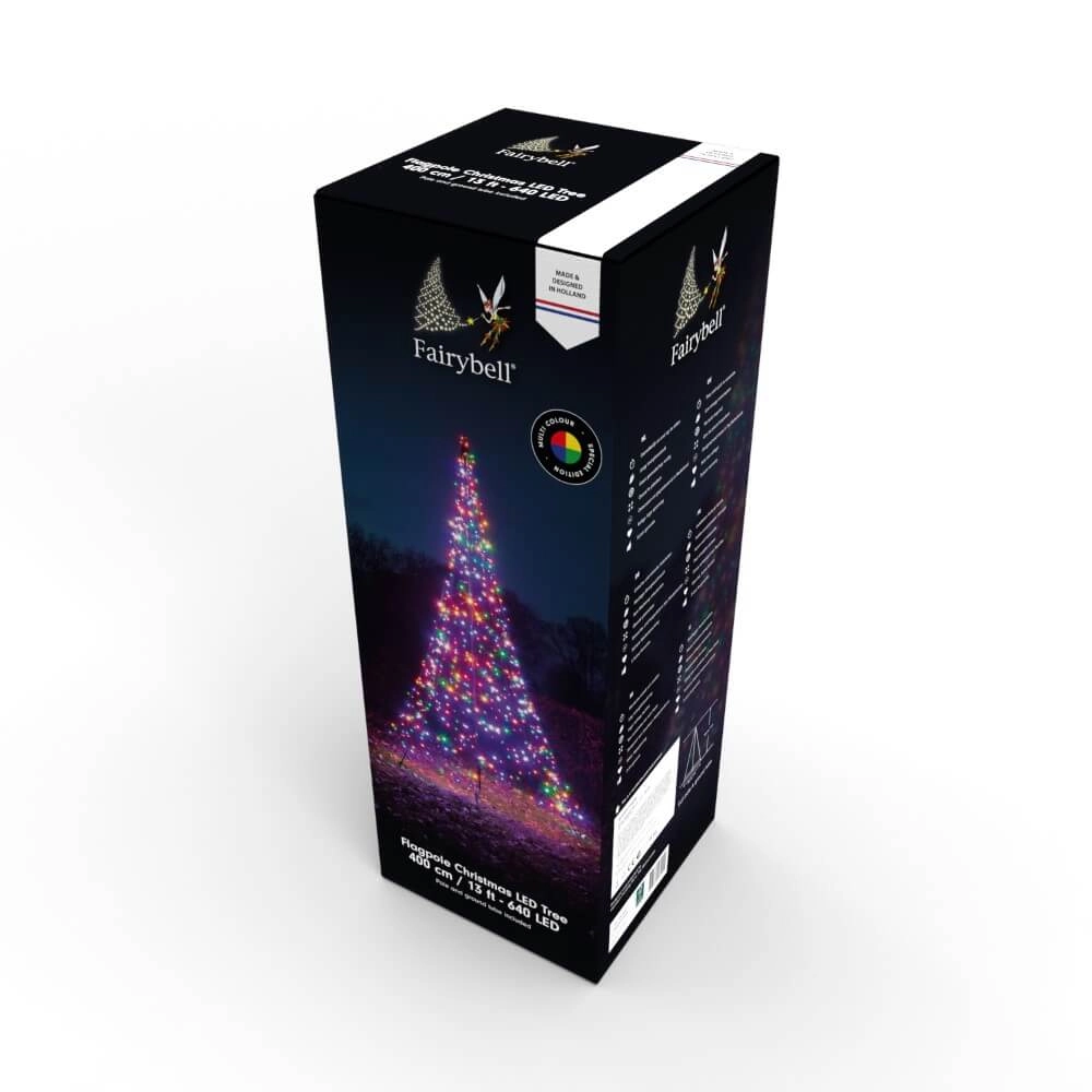 4 meter - 640 Led - Multicolor - Incl. Pole Fairybell 8718781474249