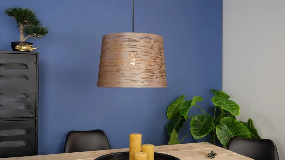 Lampe à suspension moka Segezia Ø 35 cm Eglo 9002759994396