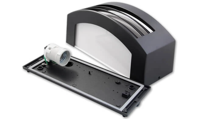 Lampe de grange Corso noir Lyora 5903002034880