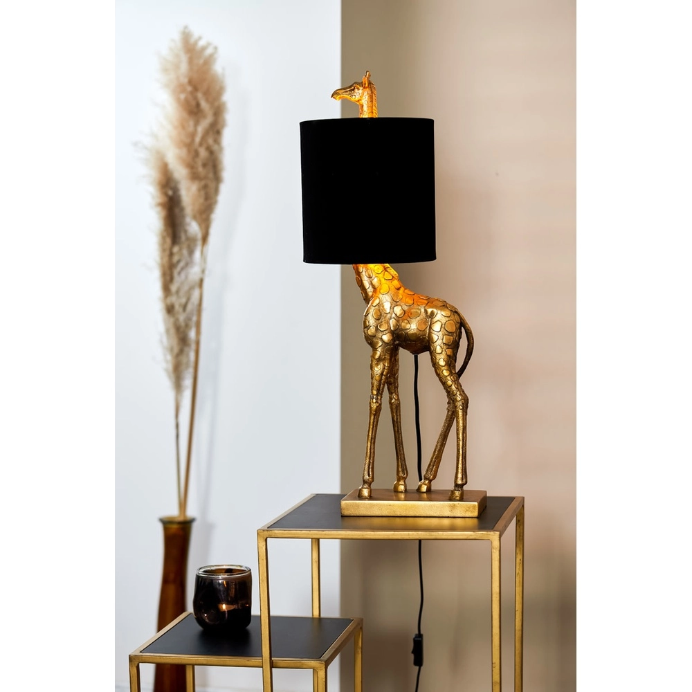Lampe de table Giraffe Bronze de 68 cm avec du noir Light & Living 8717807609429
