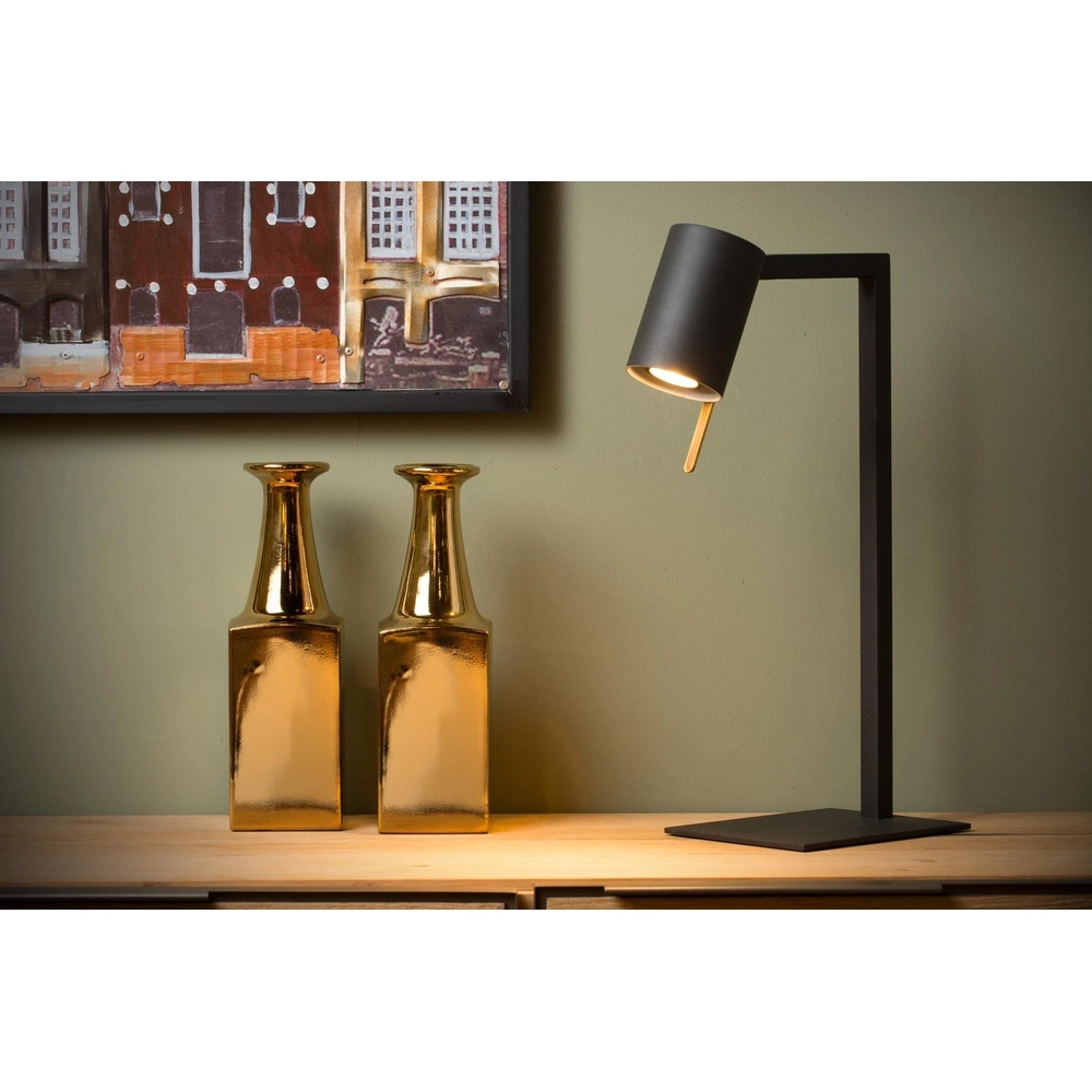 Lampe de bureau moderne Lesley Noir Lucide 5411212031129