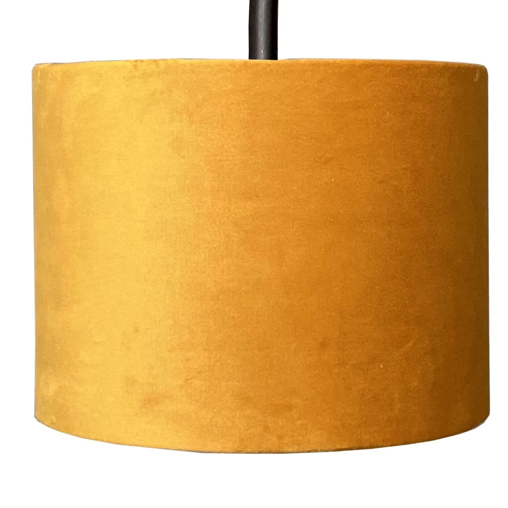 Applique noire Venus avec abat-jour jaune ocre Masterlight 8718121251226