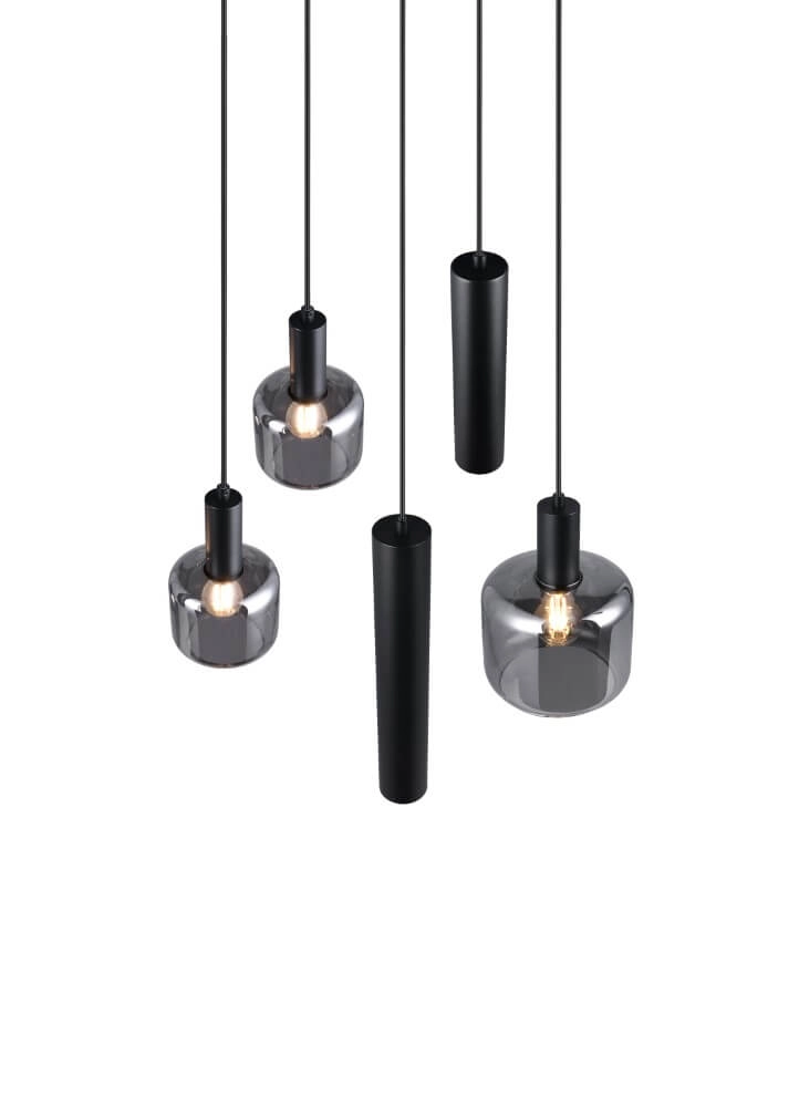 Lampe suspendue Vide Mataro avec pendules Trio 4017807612912