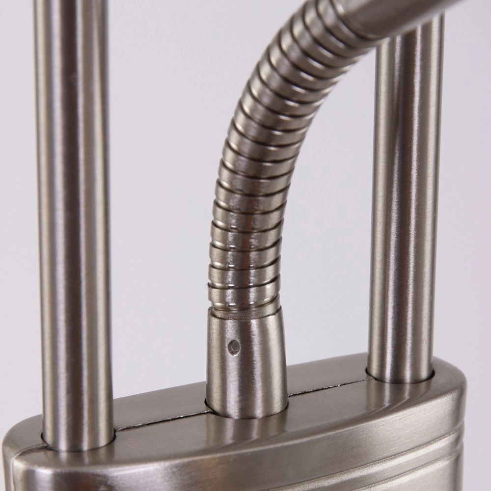 Lampadaire LED Mexlite Up 180cm - gris métallisé 3000K Steinhauer 8712746096354