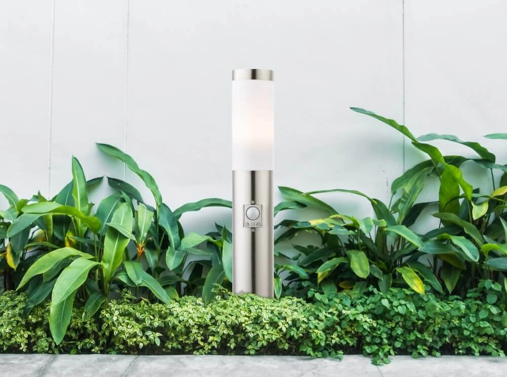 Lampe de terrasse en inox Boston avec capteur Globo 9007371118458