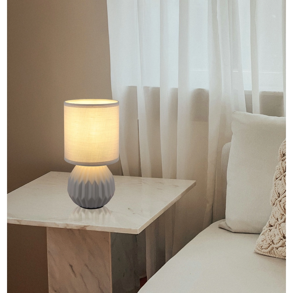 Lampe de table de conception Sylas gris Globo 9007371478507