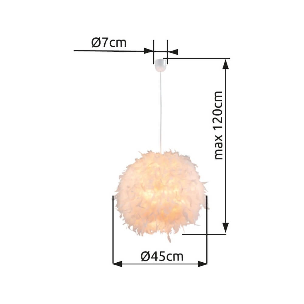 Suspension blanche Katunga Ø 45cm Globo 9007371353446