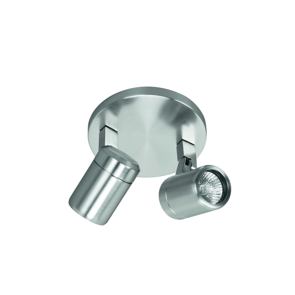 Moquerie Rain nickel 2 lumières rond Moquerie Rain nickel 2 lumières rond