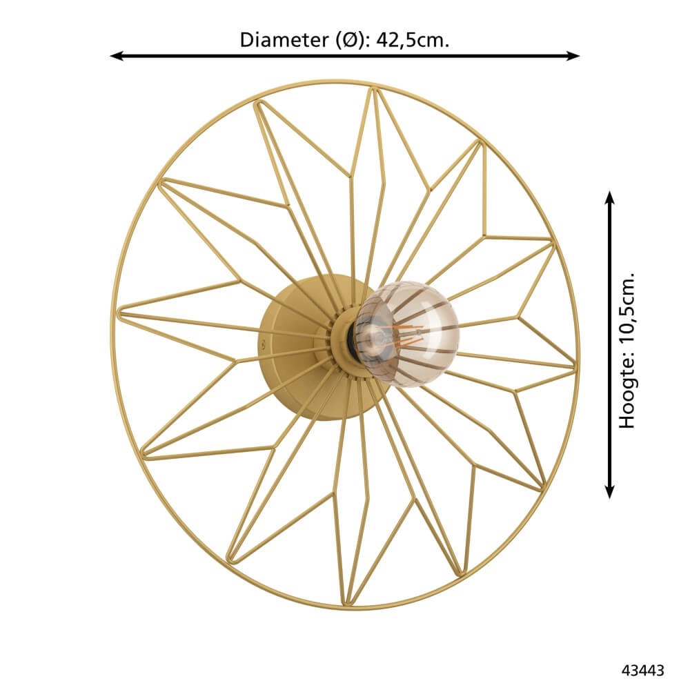 Plafonnier doré Castanuelo Eglo 9002759434434
