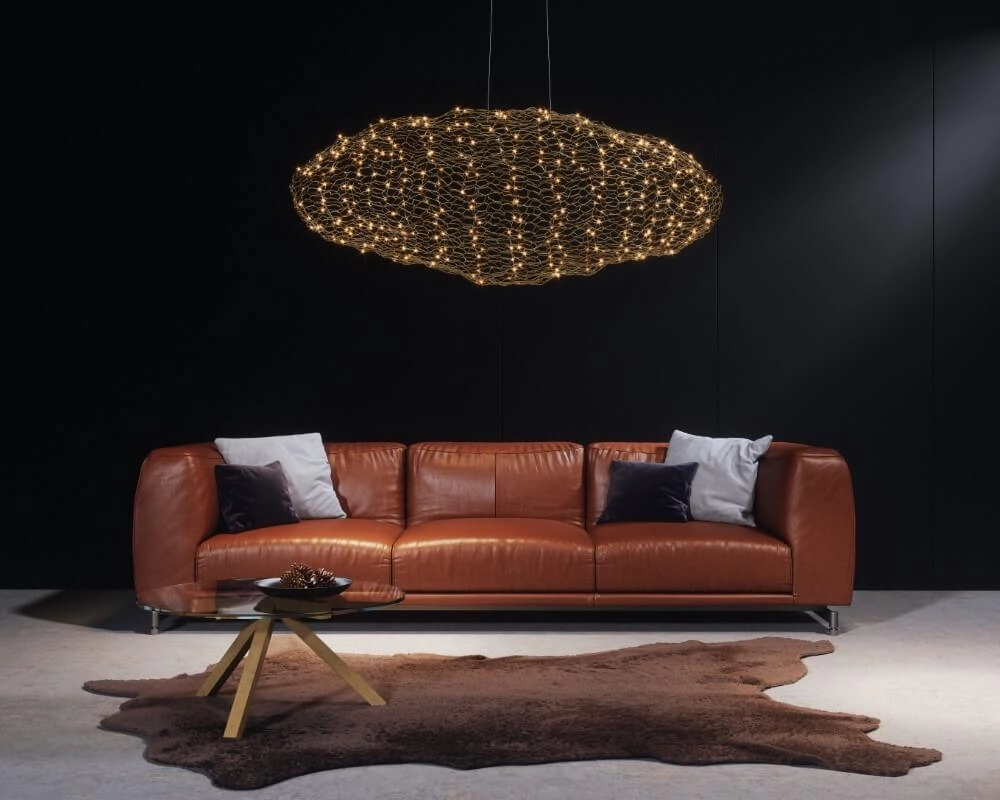 Lampe suspendue Hayden or 50cm By Rydéns 7391741012609