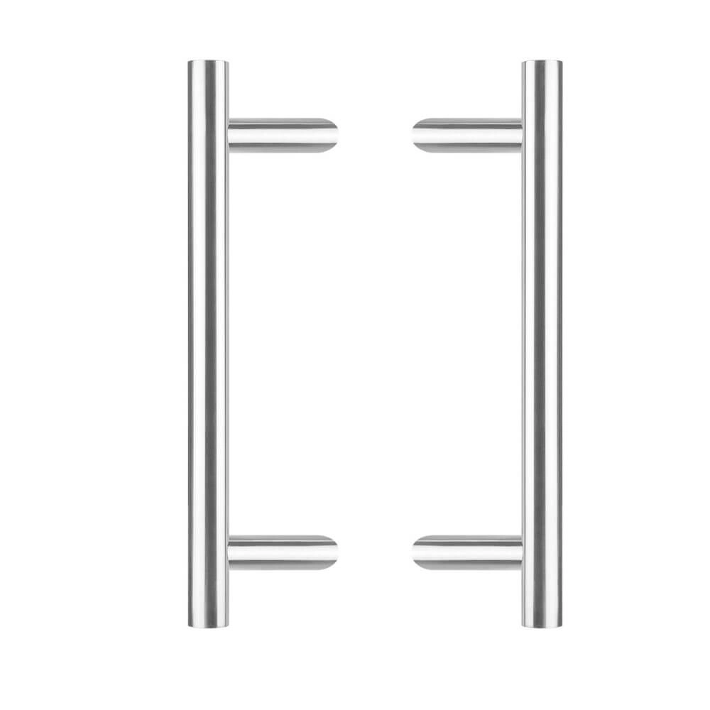Poignées de porte en forme de T Gripon 50cm la paire en acier inoxydable coudé Poignées de porte en forme de T Gripon 50cm la paire en acier inoxydable coudé