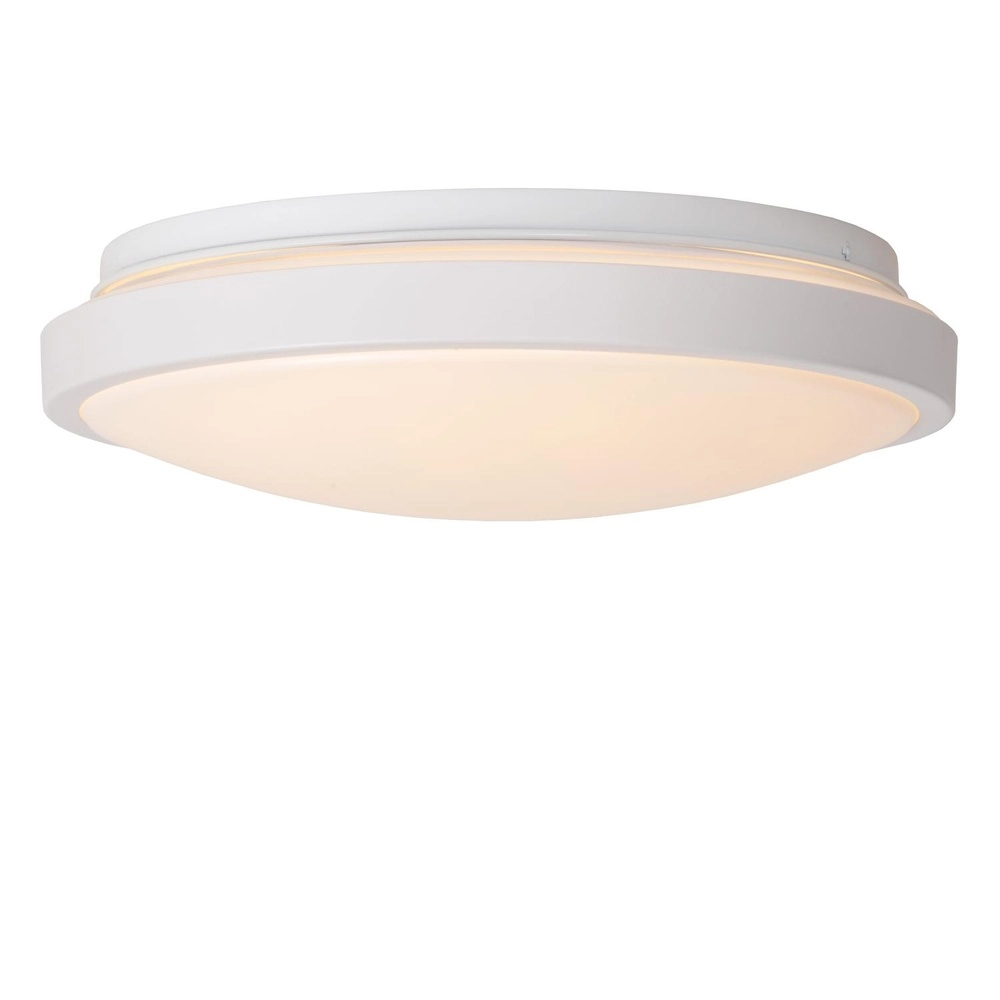 Lumière blanche de plafond Dasher Ø 29,3cm IP44 pour la salle de bain Lucide 5411212792082