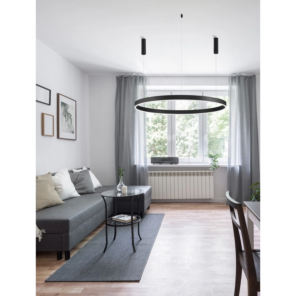 Suspension Motif noir Ø 120cm 3000K Lyora 5212017439260