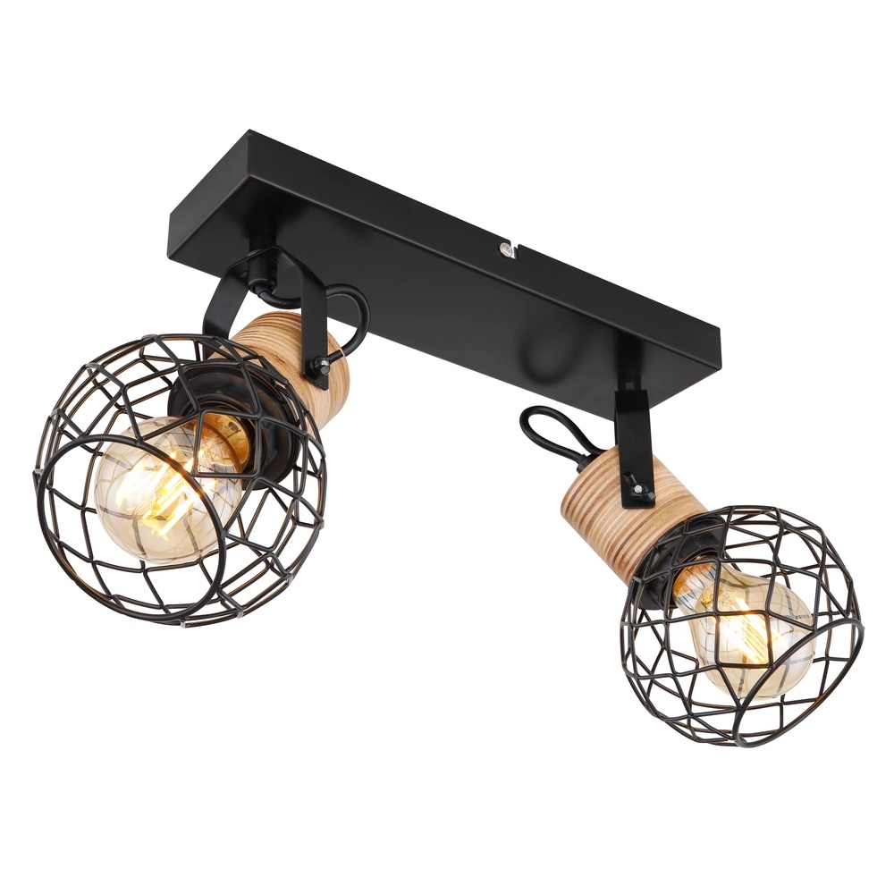 Lampe murale Lacky 2-noir clair