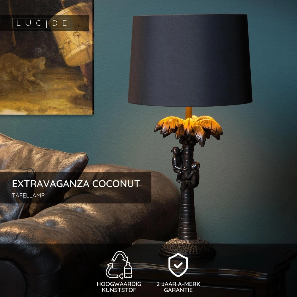 Lampe de table Extravaganza Coconut Noir Lucide 5411212105257
