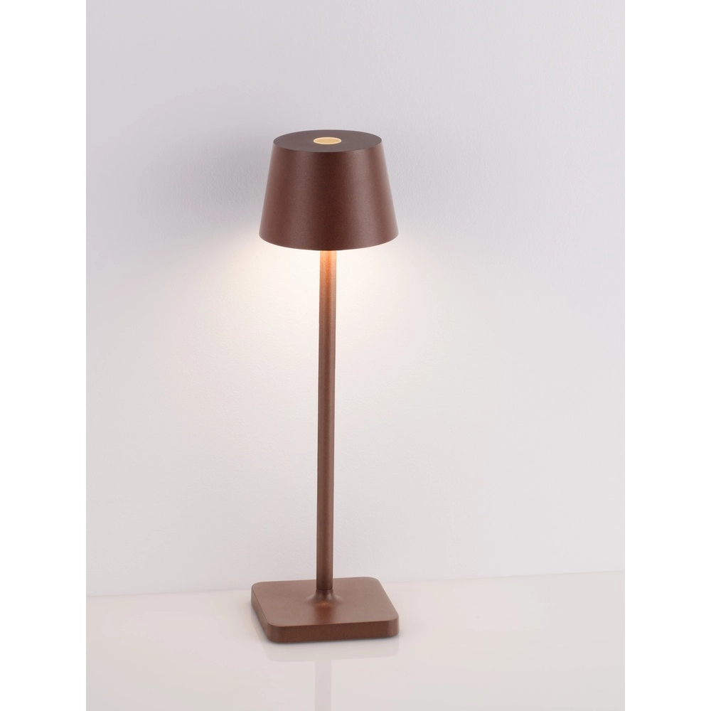 Lampe de table rechargeable Deck Brun rouille
