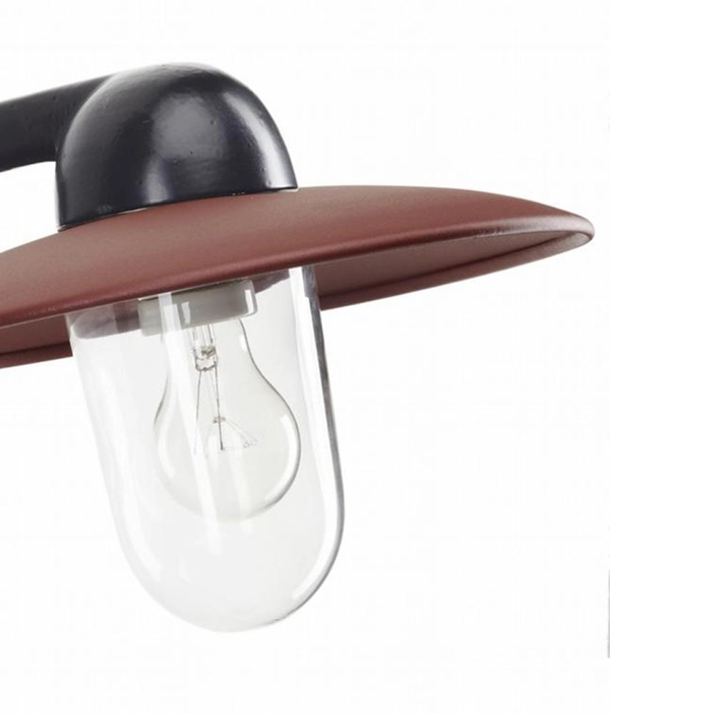 Lampe extérieure de l'industrie Fabrique noir avec marron rétro KS 8714732118927