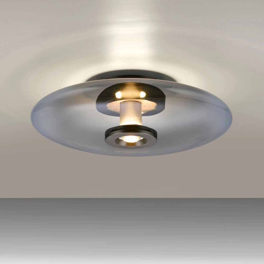 Plafonnier design Pure Vitrum gris Paul Neuhaus 4012248382660