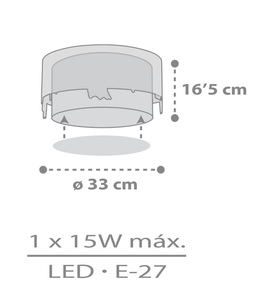 Plafonnier chambre d'enfant Loving Deer rose Dalber 8420406612768