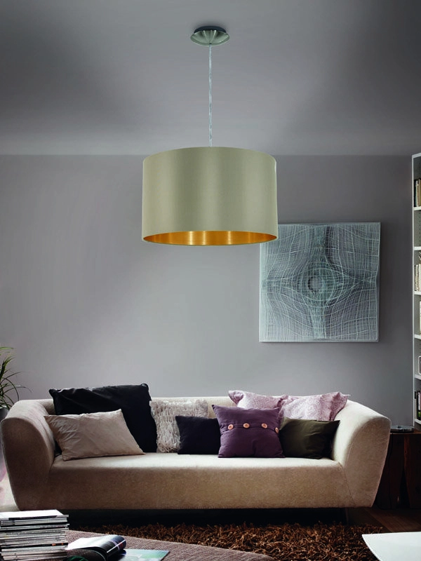 Lampe à suspension Maserlo Beige/Or Eglo 9002759316020