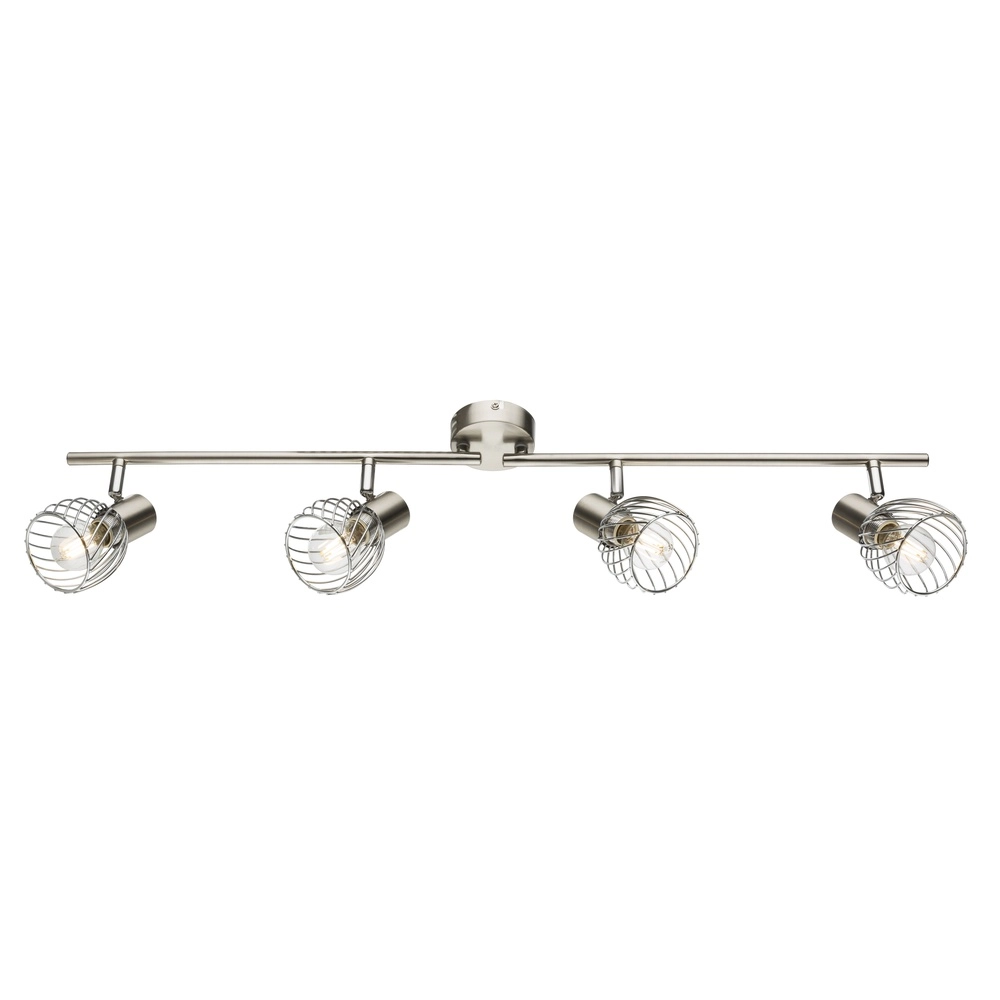 Lampe de plafond Texas Nickel 4-léger