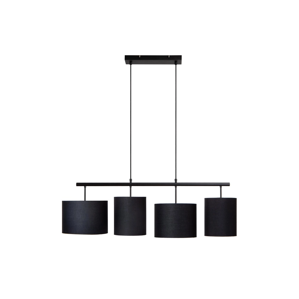 Lampe suspendue à 4 lumières Maya Noir