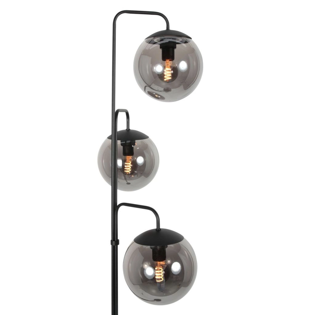 Lampe de pied Bollique Noir Steinhauer 8712746184785