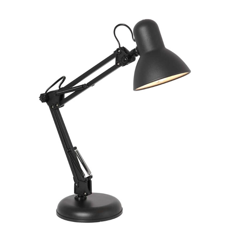 Lampe de bureau rétro Study noir mat