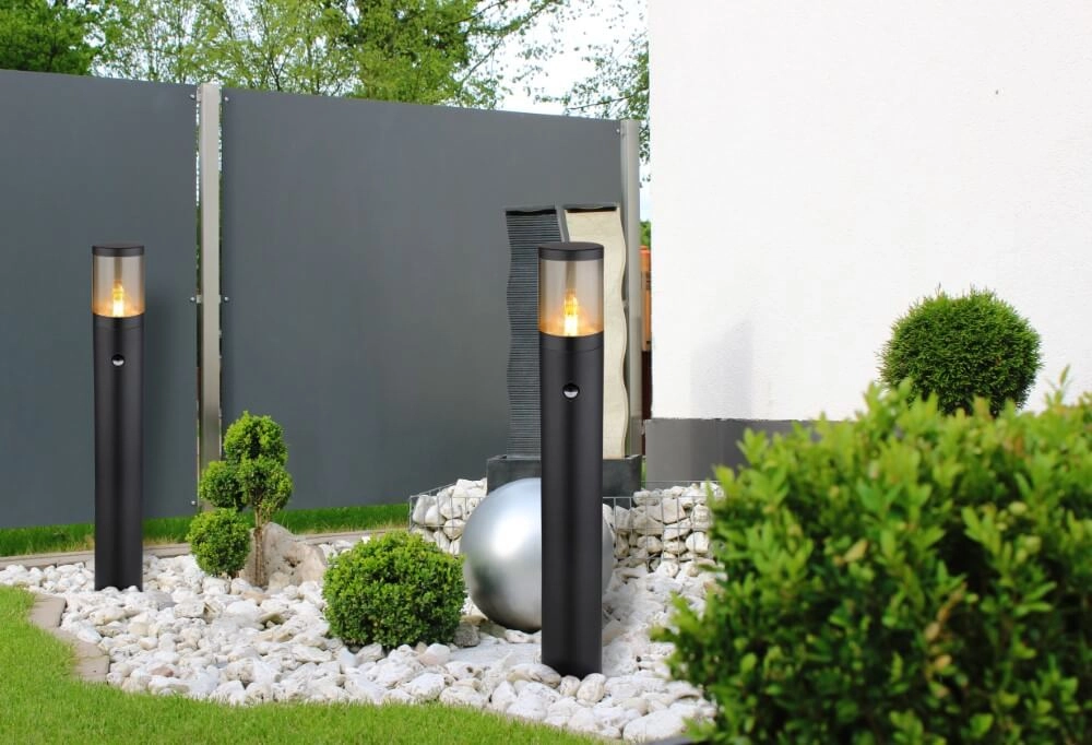 Lampe de terrasse noire Xeloo 80 cm - avec capteur Globo 9007371441280