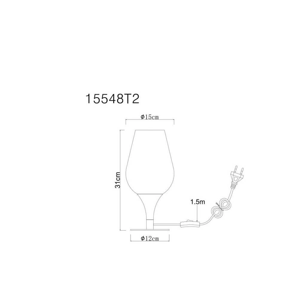 Lampe de table noire Maxy Ø 15cm Globo 9007371474134