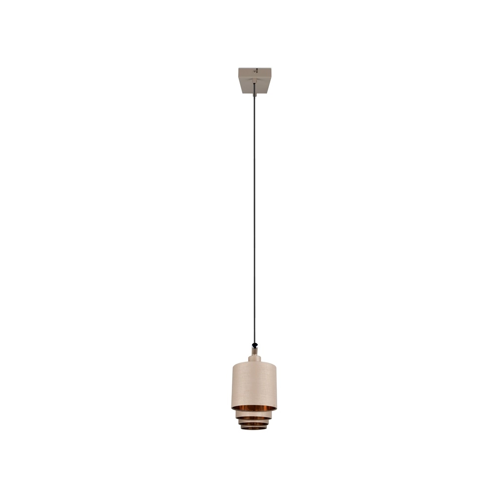 Lampe suspendue à 4 lumières Tommy brun sable Trio 4017807724165