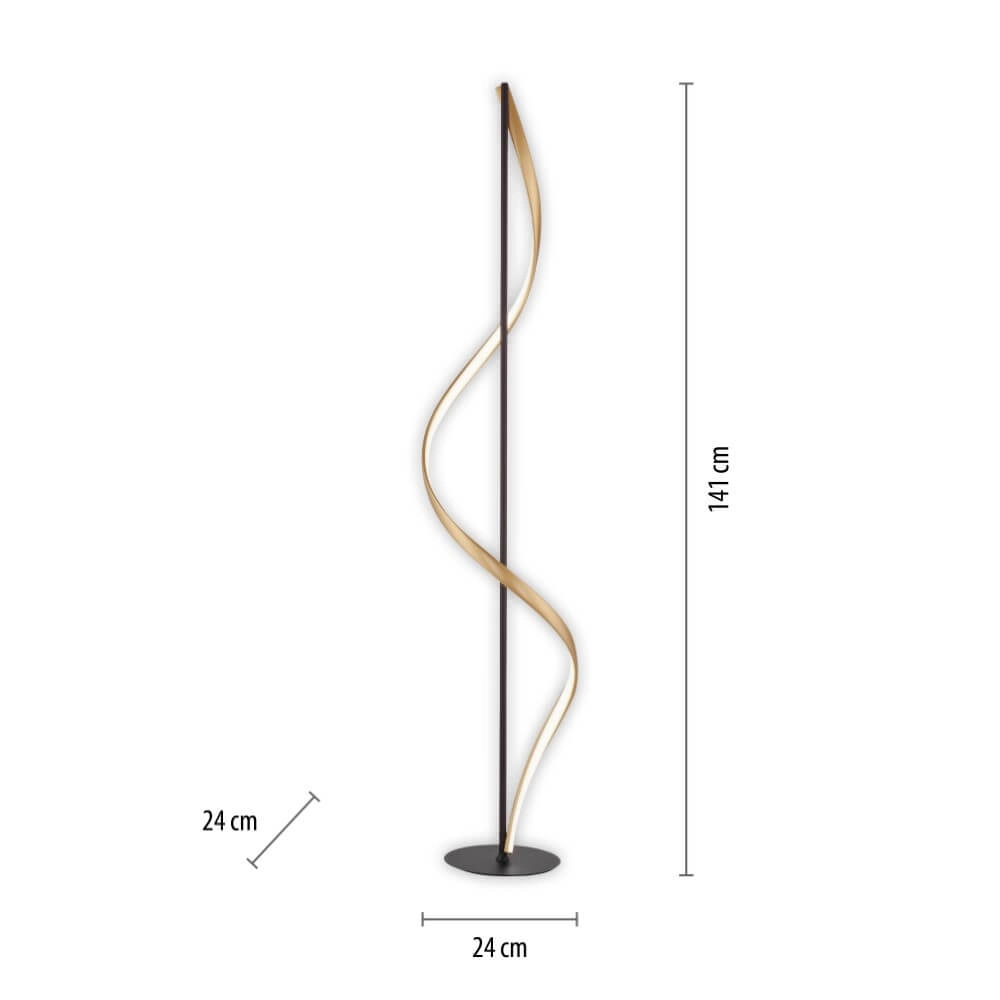 Lampadaire design Q-Swing anthracite Paul Neuhaus 4012248373781