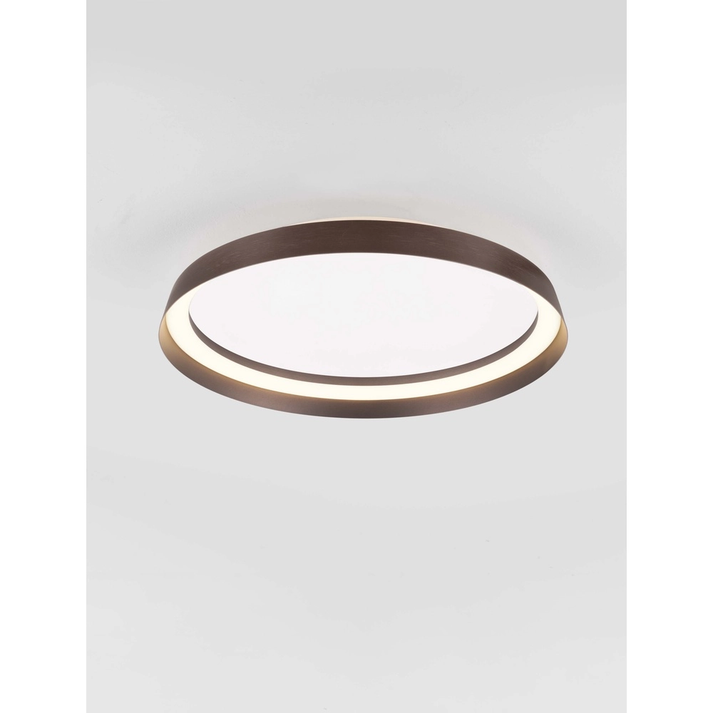 Plafonnier design Ormi Ø 45cm marron café Plafonnier design Ormi Ø 45cm marron café