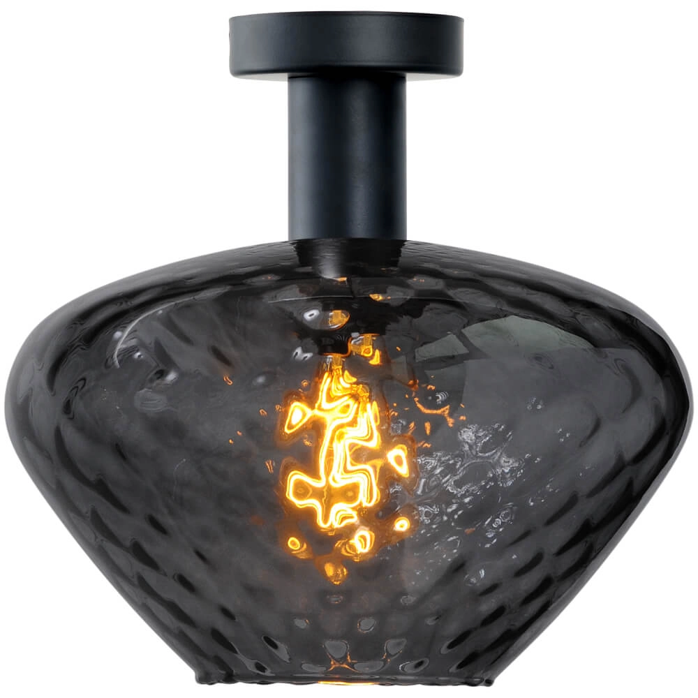 Plafonnier - Ø 30cm - Porto avec verre fumé Blossom Plafonnier - Ø 30cm - Porto avec verre fumé Blossom