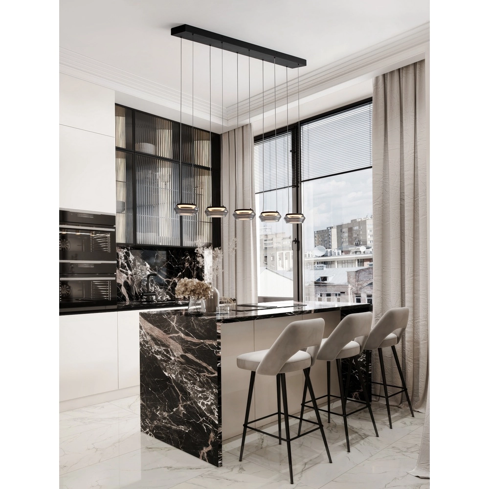 Suspension élégante Jailyn Droit 5 lumières Lyora 5212017468413