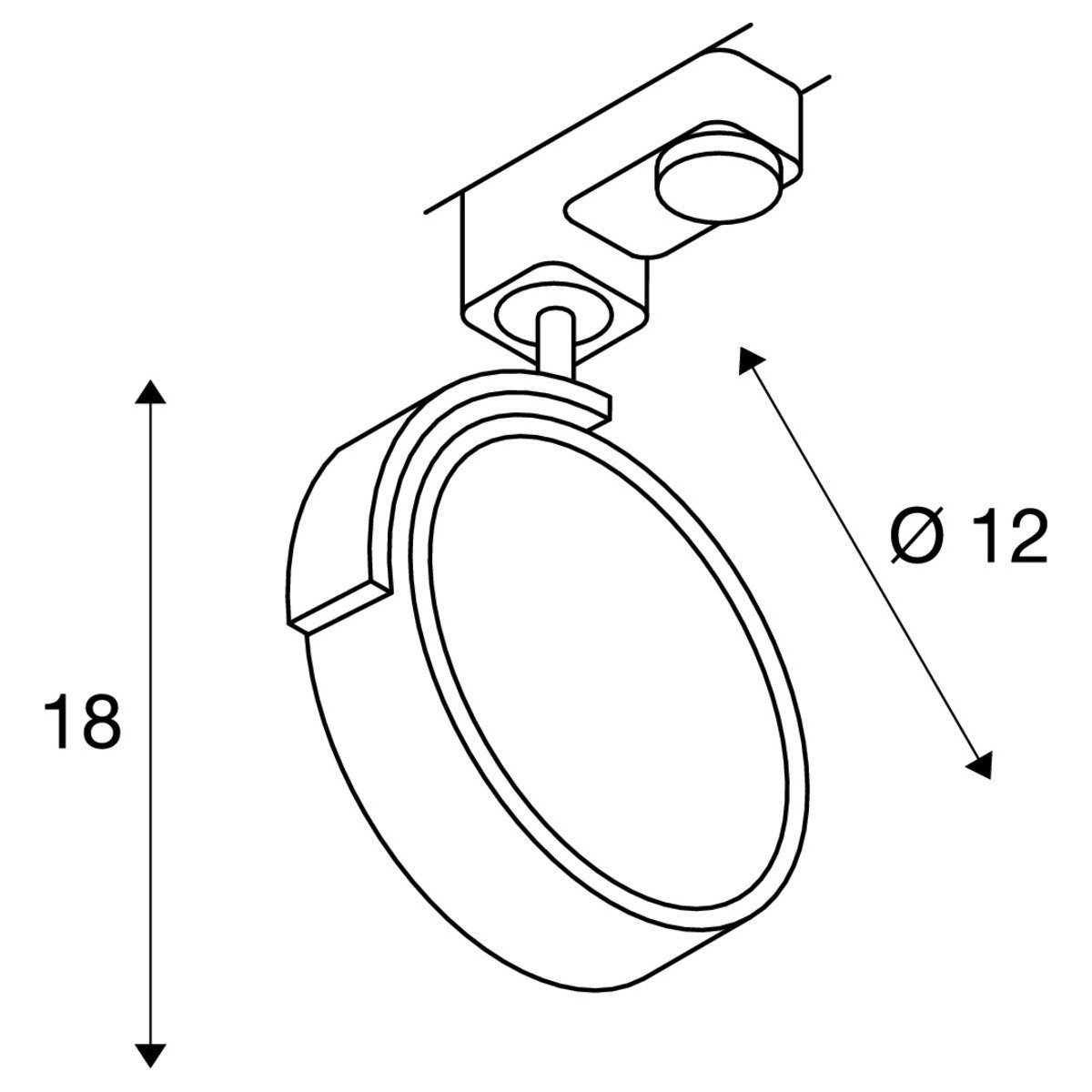 Place ferroviaire Kalu ES111 Noir triphasé SLV 4024163142342