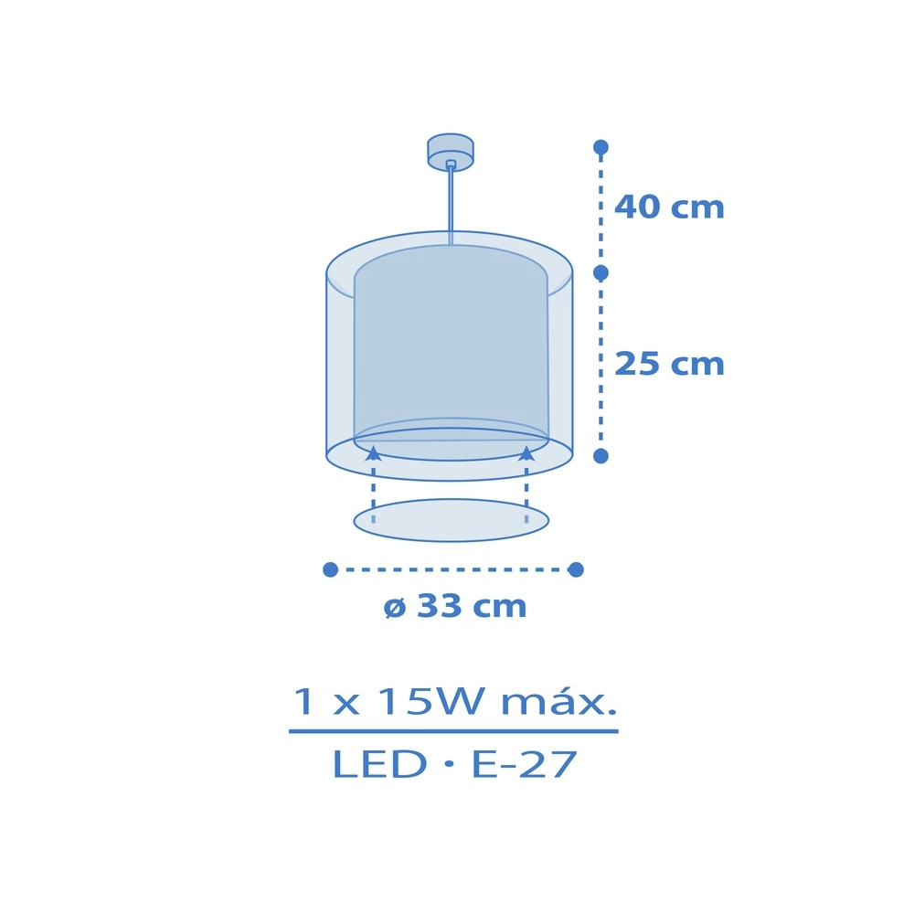 Suspension chambre d’enfant Kids World bleu Dalber 8420406406725