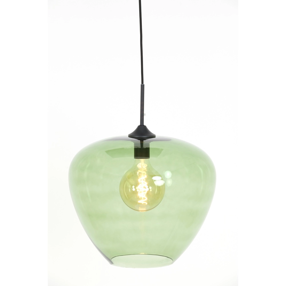 Lampe suspendue en verre Mayson Ø 40cm - verre vert Light & Living 8717807614225