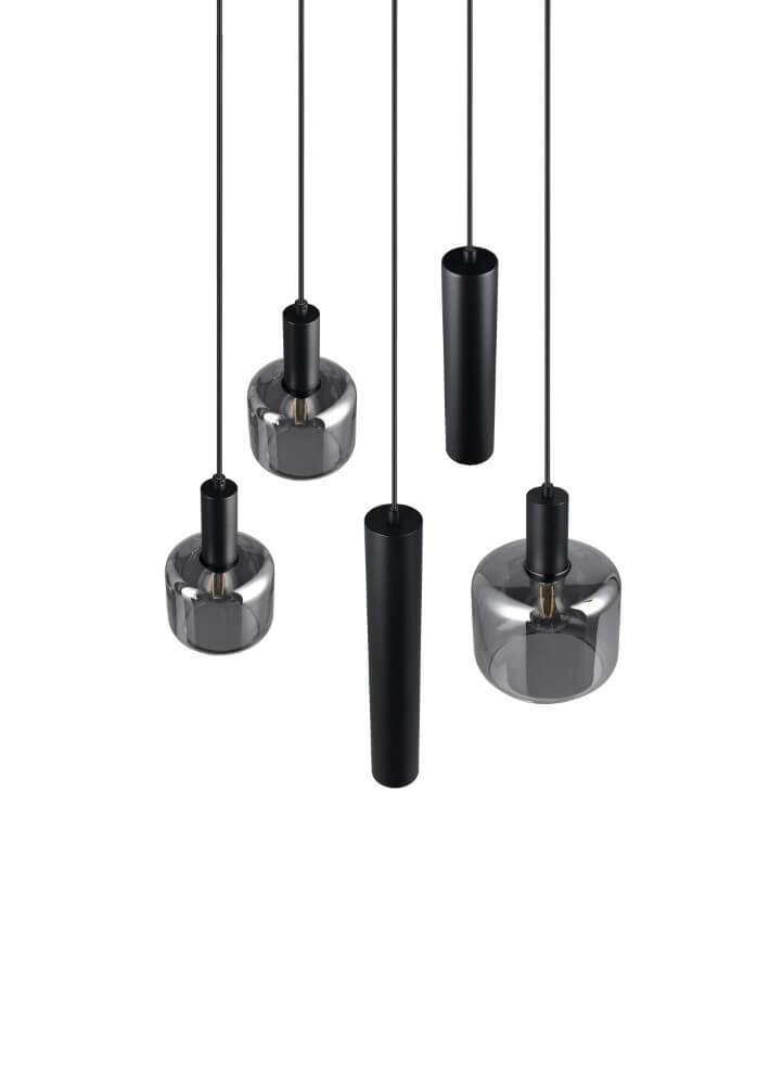Lampe suspendue Vide Mataro avec pendules Trio 4017807612912