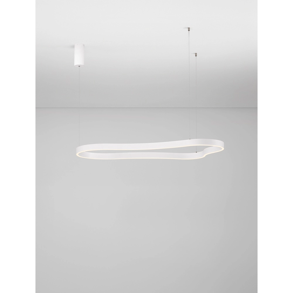 Suspension de forme naturelle Dussa blanc 120cm Lyora 5212017463067