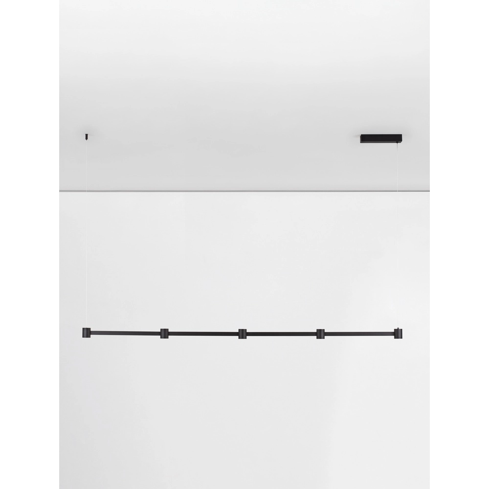 Suspension design Puize 5 lumières noir Lyora 5212017448590